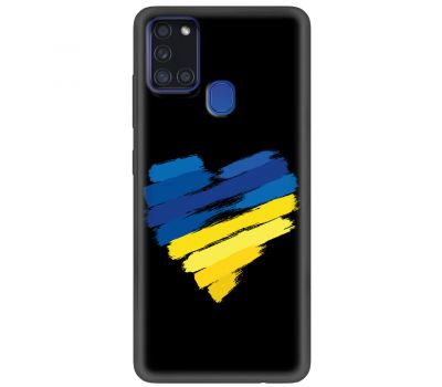 Чохол для Samsung Galaxy A21S (A217) MixCase патріотичний "серце"