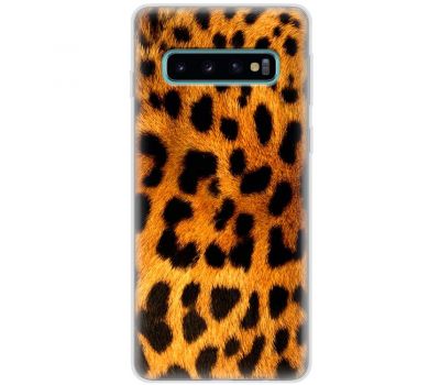 Чохол для Samsung Galaxy S10 (G973) MixCase Леопард вовна