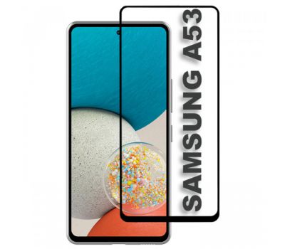 Захисне скло Samsung Galaxy A53 (A536) Full Glue чорне (OEM)