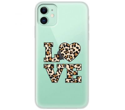 Чохол для iPhone 11 MixCase Леопард love