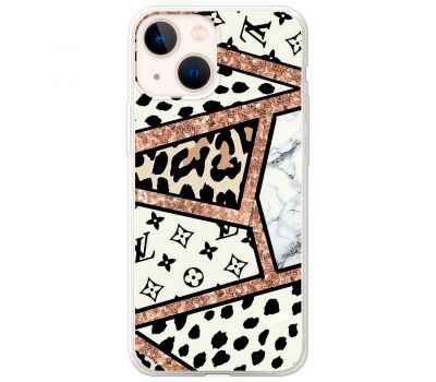 Чохол для iPhone 14 Plus MixCase Леопард Louis Vuitton мозаїка