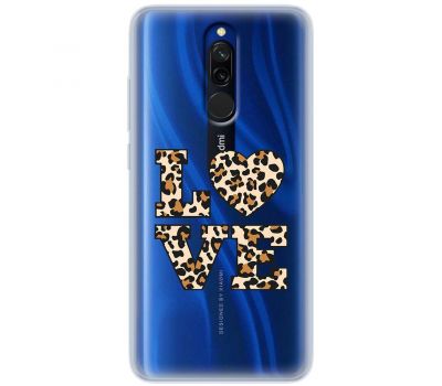 Чохол для Xiaomi Redmi 8 MixCase Леопард love