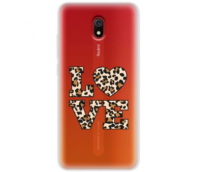 Чохол для Xiaomi Redmi 8A MixCase Леопард love