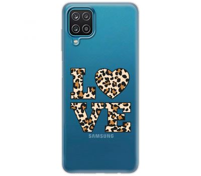 Чохол для Samsung Galaxy A12 / M12 MixCase Леопард love