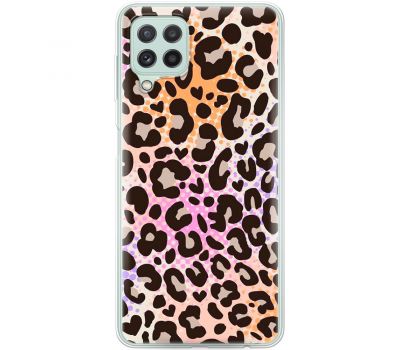 Чохол для Samsung Galaxy A22 (A225) / M32 MixCase Леопард рожево-жовтогарячий