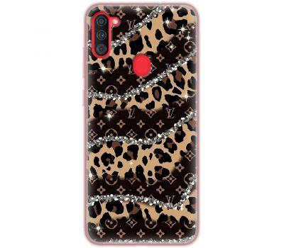 Чохол для Samsung Galaxy A11 / M11 MixCase Леопард Louis Vuitton