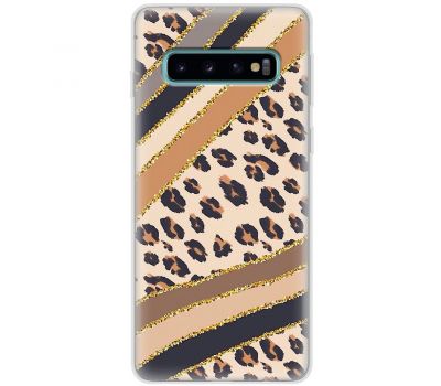 Чохол для Samsung Galaxy S10 (G973) MixCase Леопард палітра