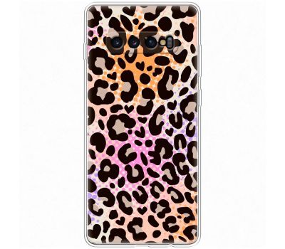 Чохол для Samsung Galaxy S10+ (G975) MixCase Леопард рожево-жовтогарячий