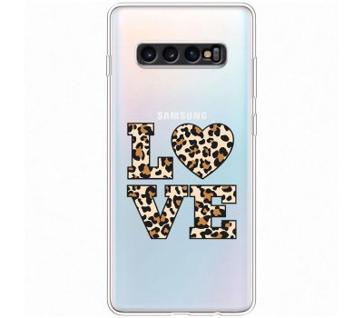 Чохол для Samsung Galaxy S10+ (G975) MixCase Леопард love