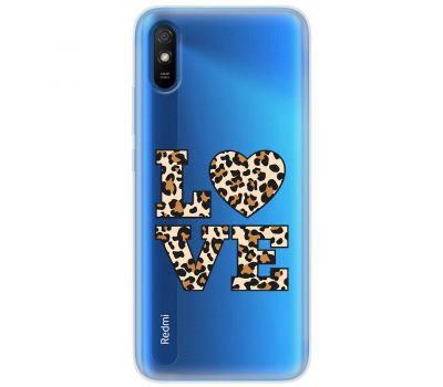 Чохол для Xiaomi Redmi 9A MixCase Леопард love