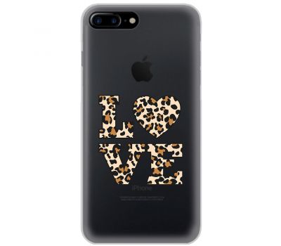 Чохол для iPhone 7 Plus / 8 Plus MixCase Леопард love