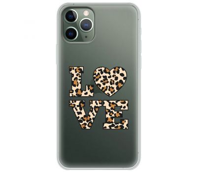Чохол для iPhone 11 Pro MixCase Леопард love