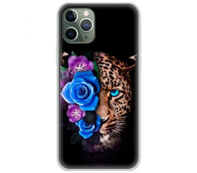 Чохол для iPhone 11 Pro MixCase Леопард у квітах