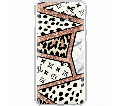 Чохол для Samsung Galaxy S10e (G970) MixCase Леопард Louis Vuitton мозаїка