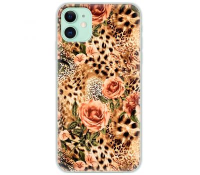 Чохол для iPhone 12 MixCase Леопард троянди