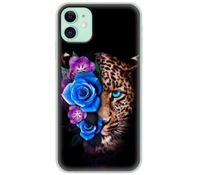 Чохол для iPhone 12 MixCase Леопард у квітах