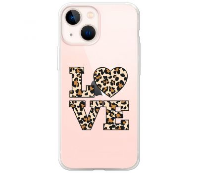Чохол для iPhone 13 MixCase Леопард love