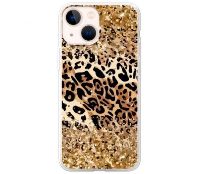 Чохол для iPhone 13 MixCase Леопард у блискітках