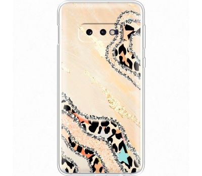 Чохол для Samsung Galaxy S10e (G970) MixCase Леопард кристал