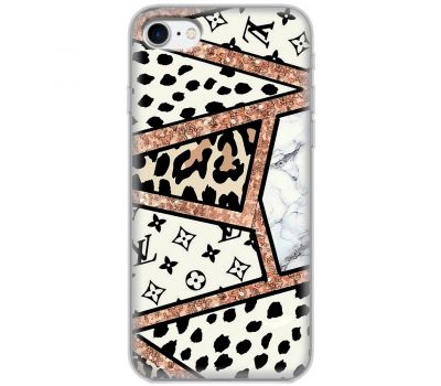 Чохол для iPhone 7 / 8 / SE MixCase Леопард Louis Vuitton мозаїка