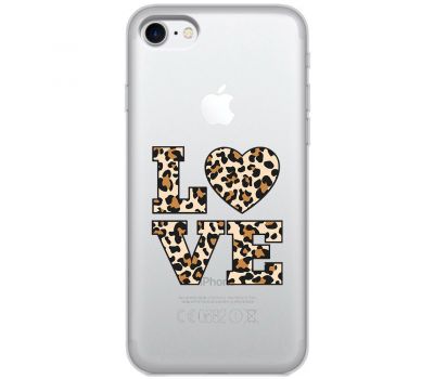 Чохол для iPhone 7 / 8 / SE MixCase Леопард love