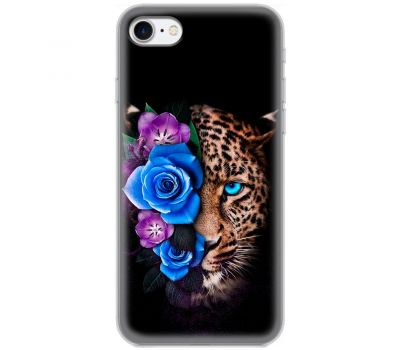 Чохол для iPhone 7 / 8 / SE MixCase Леопард у квітах