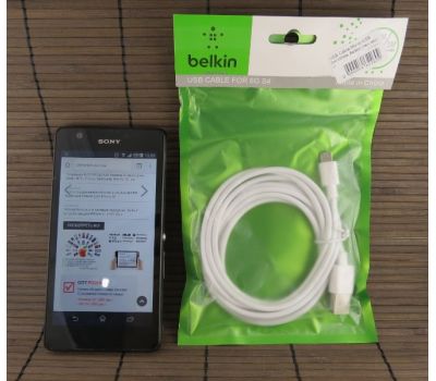 кабель USB Micro USB 2m белый Belkin (тех пак)