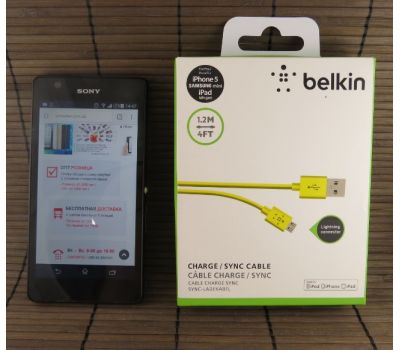 Кабель USB Belkin i5 -micro белый