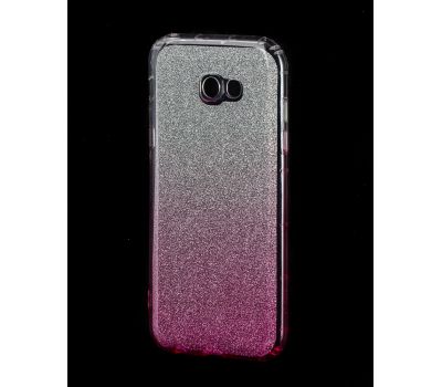 Чохол для Samsung Galaxy A7 2017 (A720) Glitter силіконовий рожевий