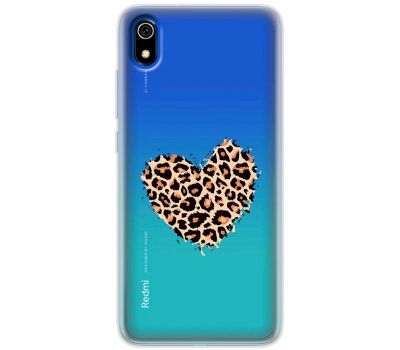 Чохол для Xiaomi Redmi 7A MixCase Леопард серце