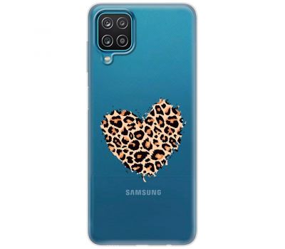 Чохол Samsung Galaxy A12 / M12 MixCase Леопард серце