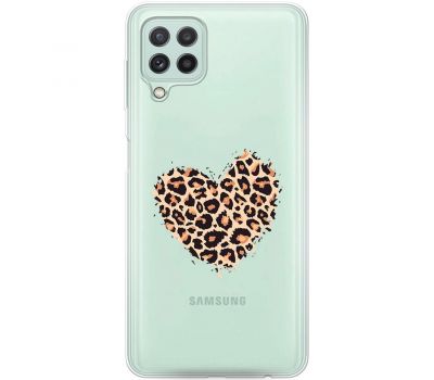 Чохол для Samsung Galaxy A22 (A225) / M32 MixCase Леопард серце