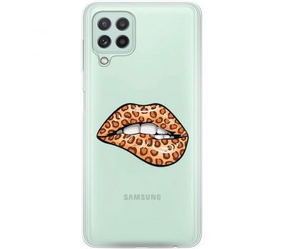 Чохол для Samsung Galaxy A22 (A225) / M32 MixCase Леопард губи