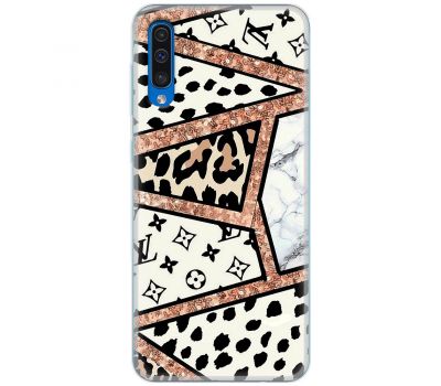 Чохол для Samsung Galaxy A50/A50s/A30s MixCase Леопард Louis Vuitton мозаїка