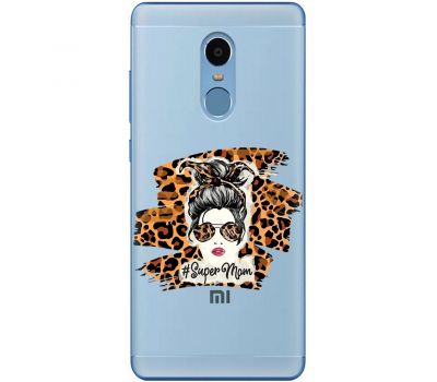 Чохол для Xiaomi Redmi Note 4 / 4x MixCase Леопард super mom