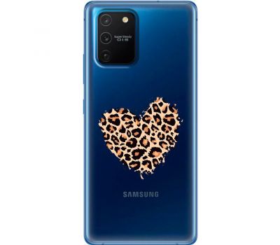 Чохол для Samsung Galaxy S10 Lite (G770) / A91 MixCase Леопард серце