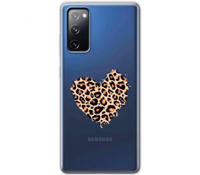Чохол Samsung Galaxy S20 FE (G780) MixCase Леопард серце