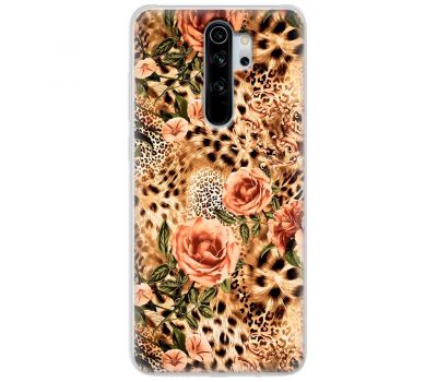 Чохол для Xiaomi Redmi Note 8 Pro MixCase Леопард троянди