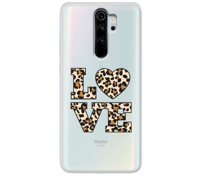 Чохол для Xiaomi Redmi Note 8 Pro MixCase Леопард love