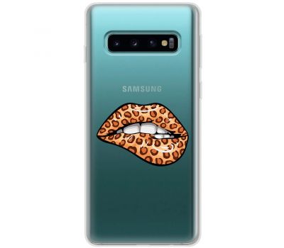Чохол для Samsung Galaxy S10 (G973) MixCase Леопард губи