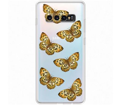 Чохол для Samsung Galaxy S10+ (G975) MixCase Леопард метелика