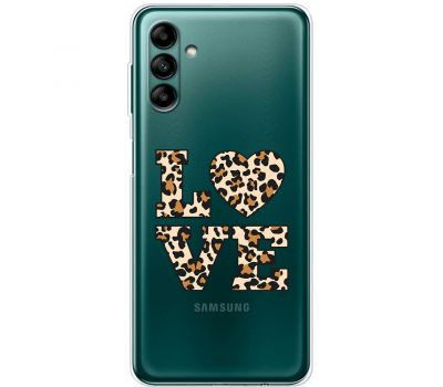 Чохол для Samsung Galaxy A04S (A047) MixCase Леопард love