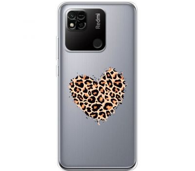 Чохол для Xiaomi Redmi 10A MixCase Леопард серце