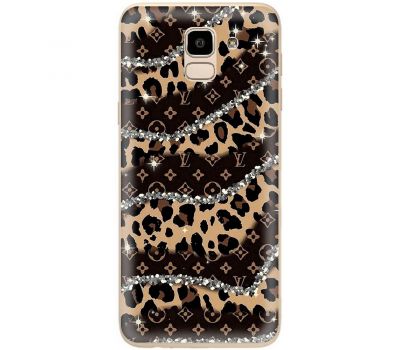 Чохол для Samsung Galaxy J6 2018 (J600) MixCase Леопард Louis Vuitton