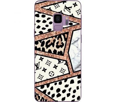 Чохол для Samsung Galaxy S9 (G960) MixCase Леопард Louis Vuitton мозаїка