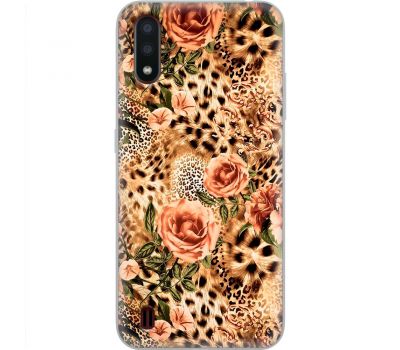 Чохол для Samsung Galaxy A01 (A015) MixCase Леопард троянди