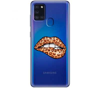 Чохол для Samsung Galaxy A21s (A217) MixCase Леопард губи