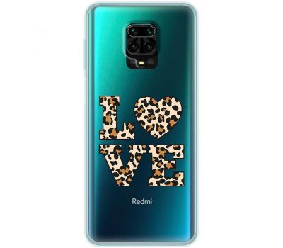 Чохол для Xiaomi Redmi Note 9S / 9 Pro MixCase Леопард love