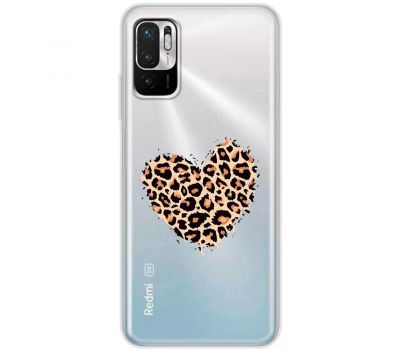 Чохол для Xiaomi Redmi Note 10 5G / Poco M3 Pro MixCase Леопард серце
