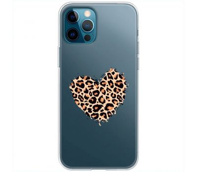 Чохол для iPhone 12 Pro MixCase Леопард серце